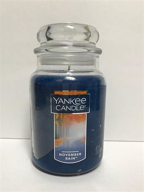 yankee candle november rain|Yankee Candle November Rain Scented, Classic 22oz Large Jar .